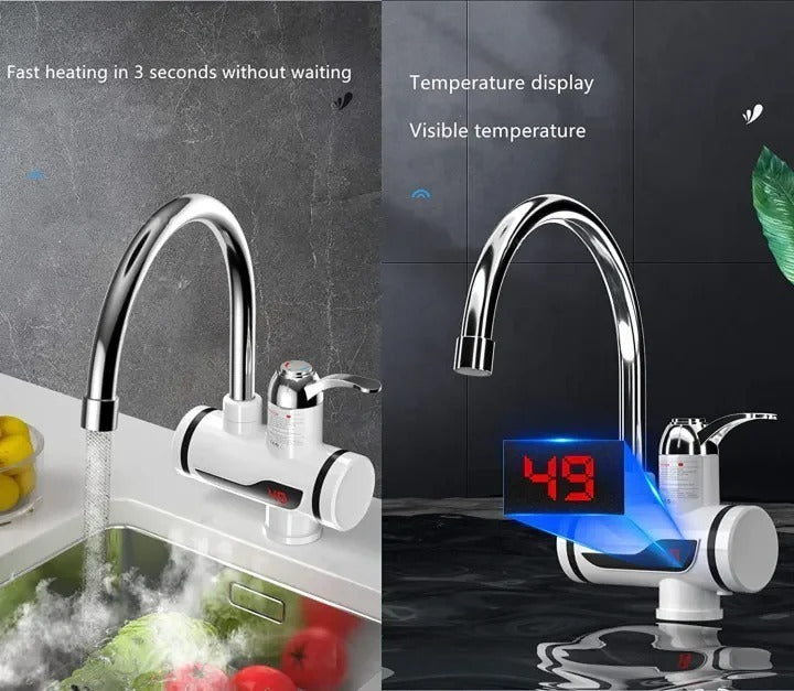Instant Electric Water Heater Tap – Fast Heating Tankless Faucet for Kitchen & Bathroom